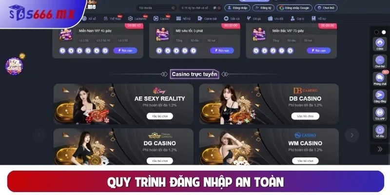 Quy trình đăng nhập an toàn